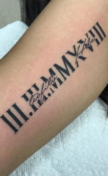 Update More Than 75 Roman Numeral Birthday Tattoo Vn