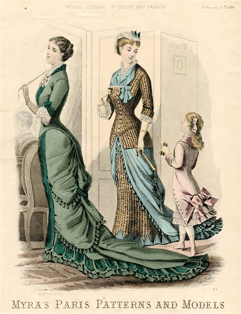 Myras Journal Of Dress And Fashion 1880 Fashion Illustration Vintage