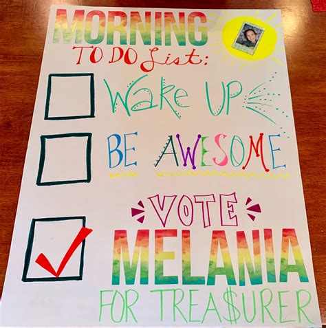 Poster Ideas For Running For Student Council Treasurer - Student Gen