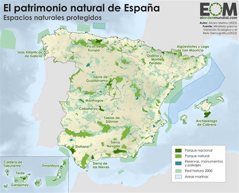 El Mapa De Los Espacios Naturales Protegidos De España Mapas De El