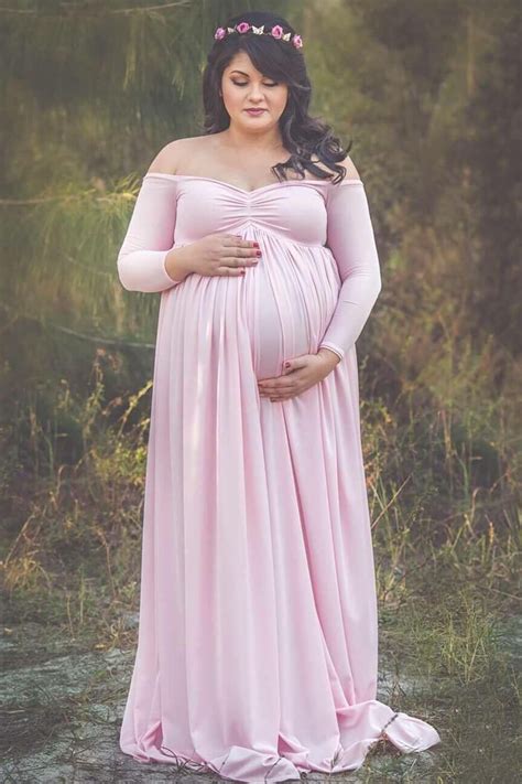 Off The Shoulder Maternity Gown Sexy Mama Maternity Maternity Dresses For Photoshoot Plus