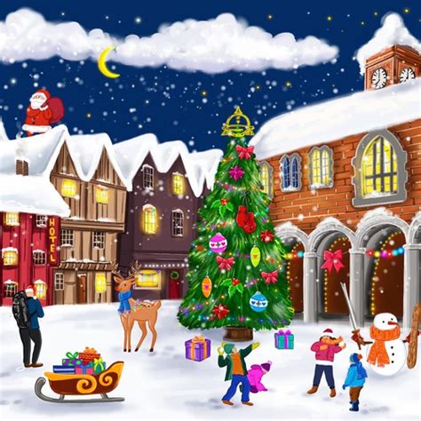 Christmas Illustrations The Best Custom Illustrated Christmas Image