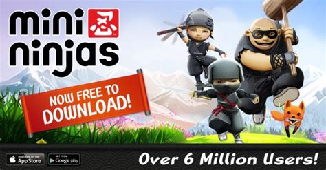 Mini Ninjas Downloaded 6 Million Times Now Free On Ios