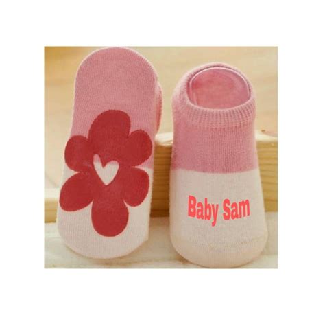 Newborn Baby Socks With Grip Moccasin Anti Skid Slip Sole Ankle Crib