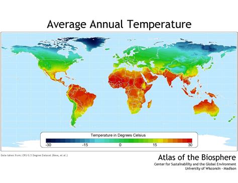 Average Annual Temperature Map Of The World World Temperature Map