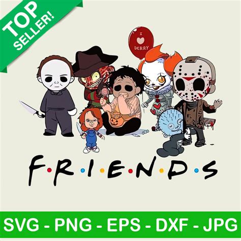Horror Friends SVG PNG Horror Characters File Horror Movie Killers