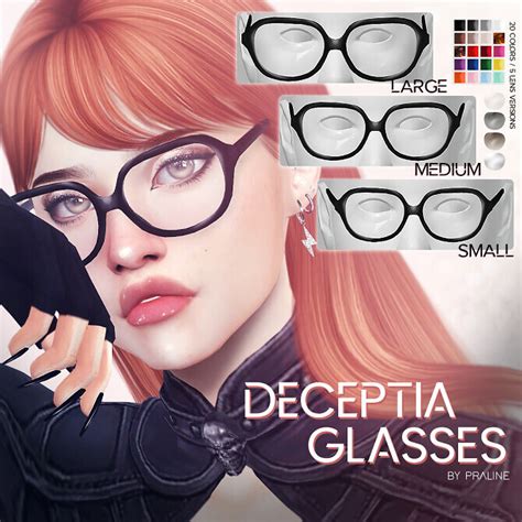 Free Download Deceptia Glasses By Praline Sims Lana Cc Finds