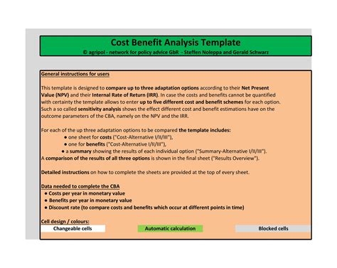40 Cost Benefit Analysis Templates And Examples ᐅ Templatelab