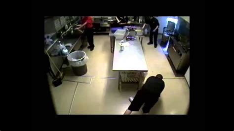 Fast Food Worker Falls Funny Youtube