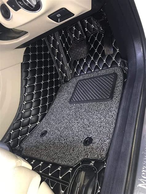 Autozing 7d Car Floor Mats For Hyundai Alcazar 7 Seater Suv 2021