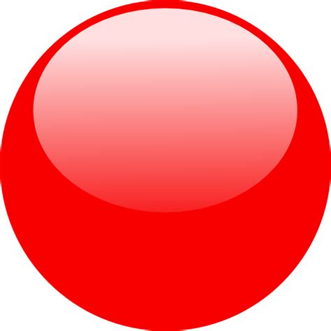 Red Glossy Dot Clip Art At Vector Clip Art Online Royalty
