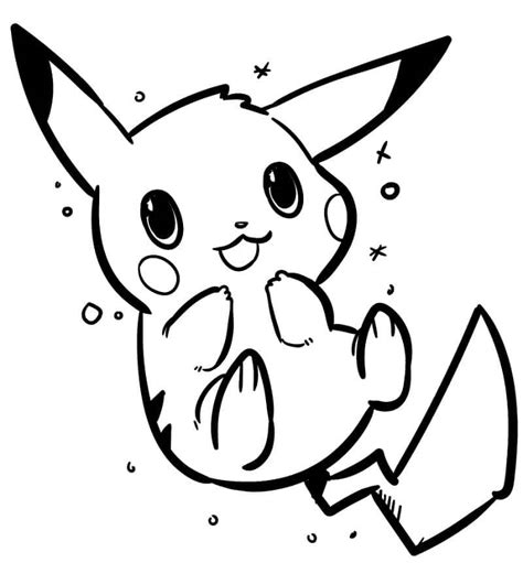 Dibujo Bebé Pikachu Para Colorear Imprimir E Dibujar Coloringonlycom