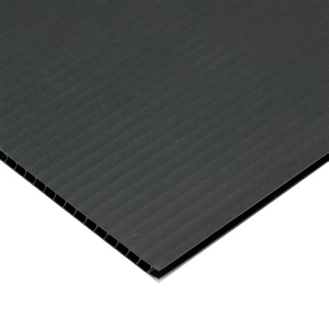Corrugated Plastic Sheets 22 X 58 Black For 1664 Online The