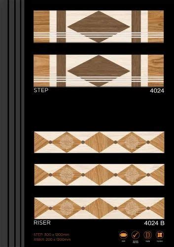 Alexa Ceramic Rectangular Matte Step Riser Tiles 300 X 1200 Mm Rs 250