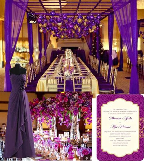 Purple And Gold Wedding Colors