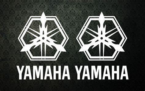2x Yamaha Racing Premium Motorbike Decals Stickers Logo Si 014