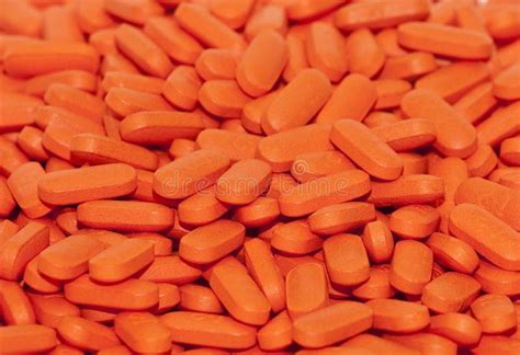 Orange Pills Stock Image Image Of Prescription Tablets 10675613