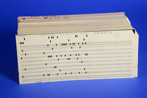 Punch Cards For Data Processing Smithsonian Institution