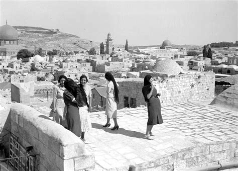 Women On A Rooftop Of A House In Jerusalem Palestine1932