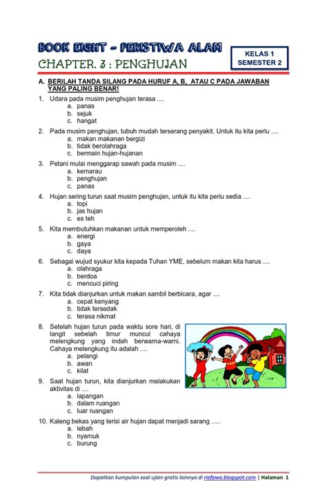 Soal Kelas 5 Tema 7 Subtema 3 Dan Kunci Jawaban
