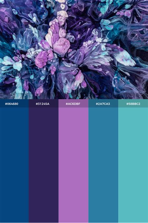 Purple Blue Teal Color Palette Inspiration Artofit