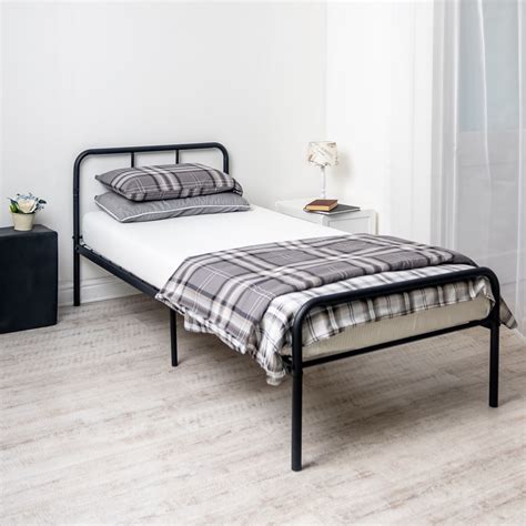 Home Treats Black Metal Curved Bed Frame Single Home Treats Uk