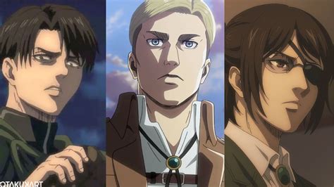 List Of All Attack On Titan Anime Characters Ranked By Fans Irasutoya
