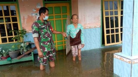 Tanggul Sungai Jebol Sejumlah Wilayah Di Kabupaten Pati Terendam Banjir
