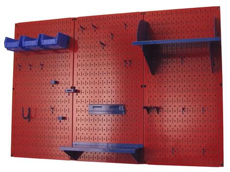 Standard Pegboard Workbench Organizer Red Tool Board Wall Control