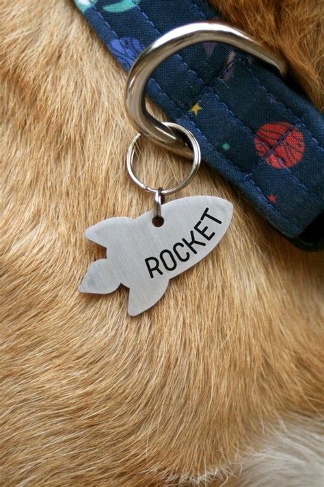 We also provide our custom multiple tag holders designed for the imarc engraver that fit our most popular pet tags! Rocket dog tag space custom two sides tag identity dog ...