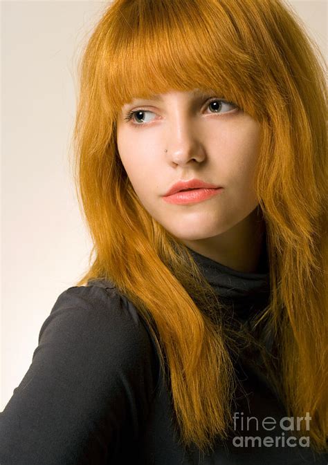 Gorgeous Young Redhead Portrait Photograph By Alstair Thane