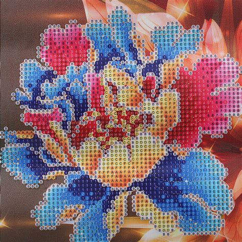 Diy 5d Diamond Painting Embroidery Flower Cross Crafts Stitch Kit Wall