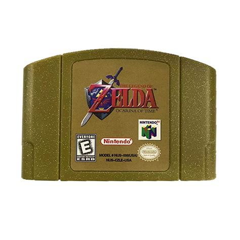 Legend Of Zelda Ocarina Of Time Golden Shell For Nintendo 64 N64 Game