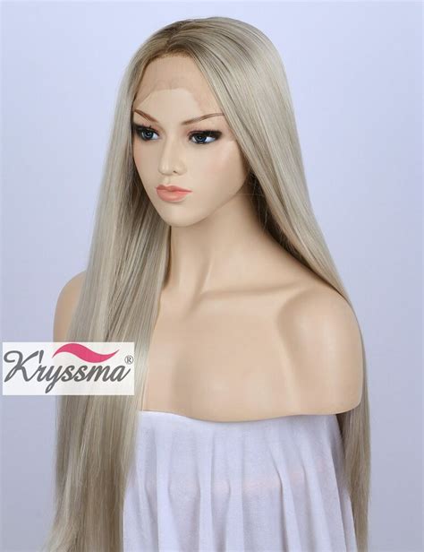 100% real human hair full lady wig light golden brown honey mix yellow blonde uk. Best Ombre Light Blonde Lace Wig Long Straight Synthetic ...