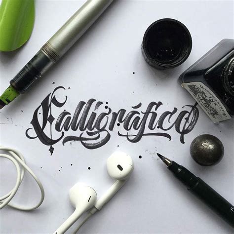 Type Gang Brush Pen Calligraphy Typography Letters Typography