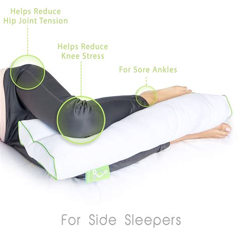 Back and side sleepers can get the most out of this pillow, especially back sleepers of a larger body type. Side Sleeper Knee Pillow | Sleep Yoga®