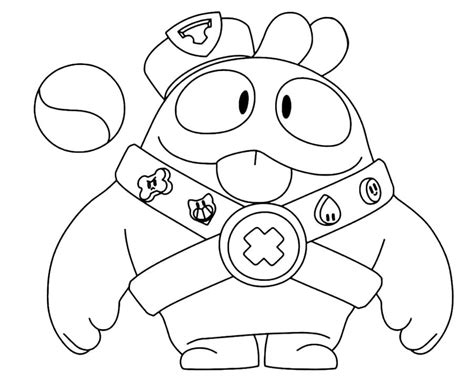 Print Squeak Brawl Stars Coloring Page Free Printable Coloring Pages