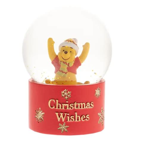 christmas disney snow globe winnie the pooh christmas wishes 36 20 picclick