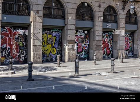 Graffiti In The City Of Barcelona Stock Photo Alamy