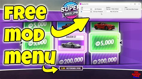 New Free Moneycarswheelspins Mod Menu Forza Horizon 5 2023 Youtube