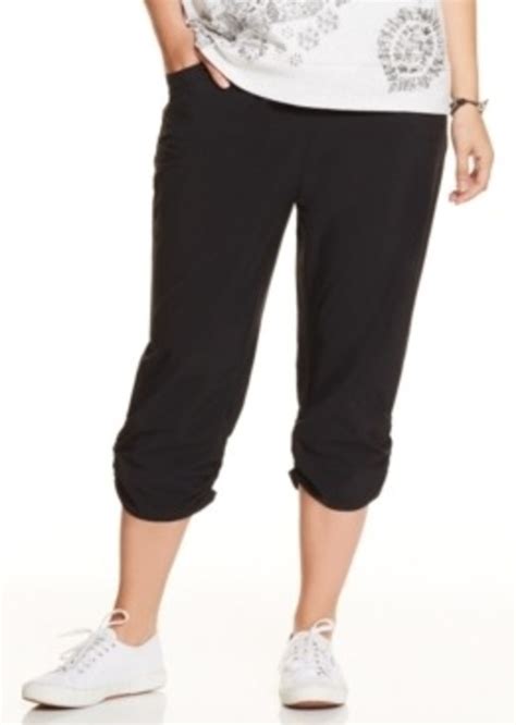 Styleandco Style And Co Sport Plus Size Ruched Relaxed Capri
