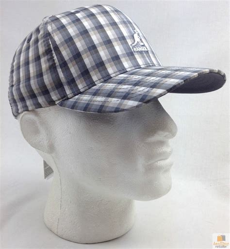 Kangolplaid Flexfit Baseball Cap K1361fa Mens Brimmed Cotton Hat