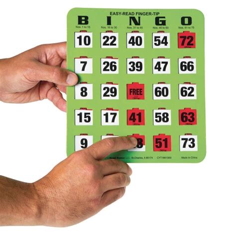 Buy Oversized Ez Read Slide Bingo Card Pack Of 25 At Sands Worldwide