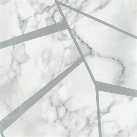 Marbles Inspire By Fine Decor Fd42263 Geometric Wallpaper Silver