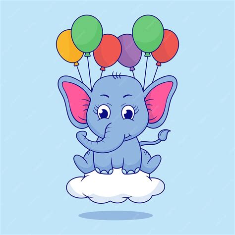 Premium Vector Baby Elephant Cute Baby Elephant Cartoon