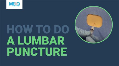 How To Do A Lumbar Puncture Youtube
