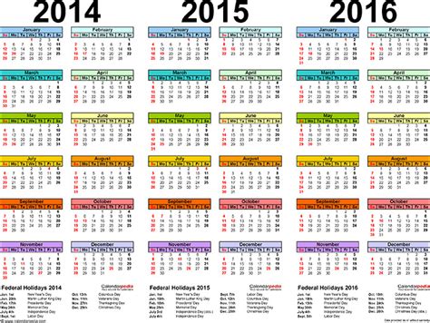 16 Best Academic Calendar Templates 2015 Free Download Free
