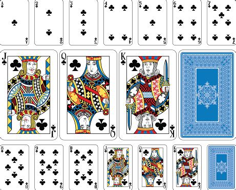 Learn how to riffle shuffle cards in the hands without a table! Bridge Size Club Playing Cards Plus Reverse Stock Illustration - Download Image Now - iStock