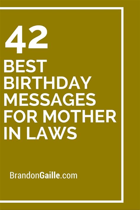 Moreover, keep in mind her taste of color, design, and cloth material as well. 42 Best Birthday Messages for Mother in Laws | Birthday ...