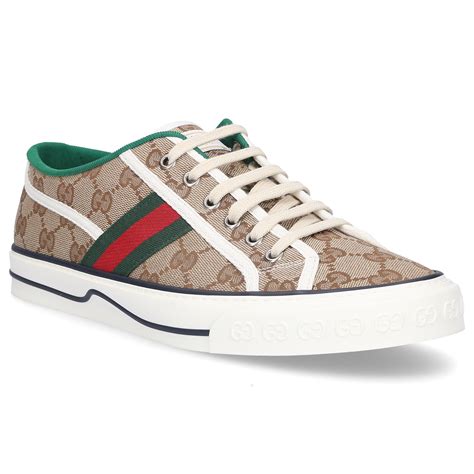 Gucci Canvas Sneakers Beige Tennis 1977 In Natural For Men Lyst